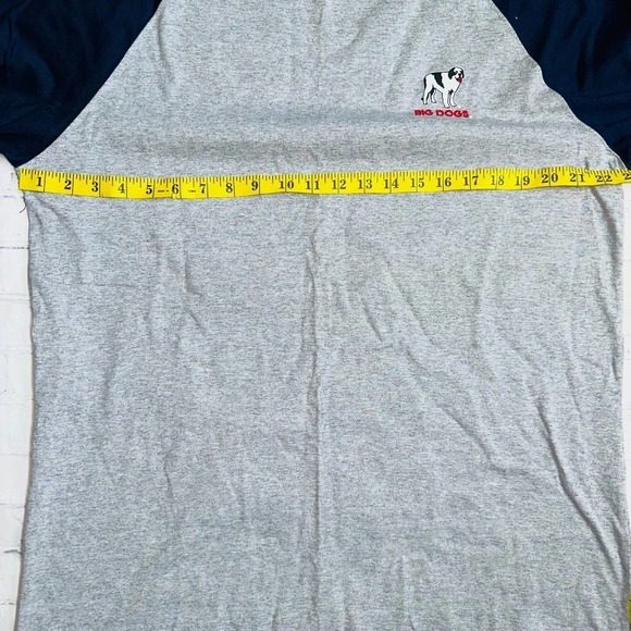 New Vintage 2001 Men’s Large Big Dogs 3/4 Sleeve Baseball Graphic TShirt - Picture 6 of 7